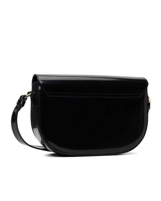 A.P.C. Black Leather Shoulder Bag