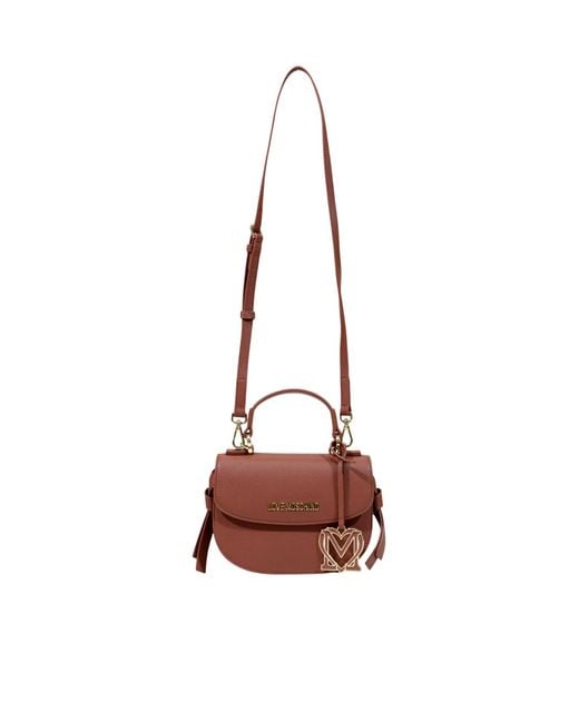 Moschino Red Flap Shoulder Bag