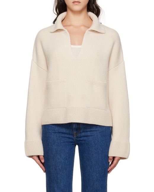 Khaite Natural The Fauna Cashmere Jumper