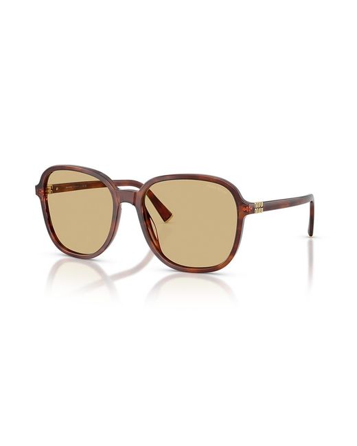 Miu Miu Metallic Eyewear Square Frame Sunglasses