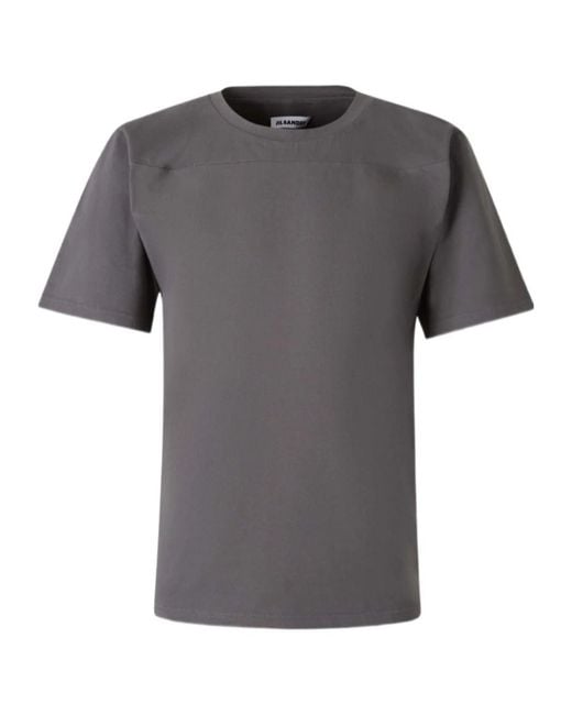 Jil Sander Gray Panelled T-Shirt for men