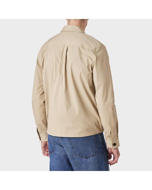 Paul Smith Natural Collared Zipup Work Jacket for men
