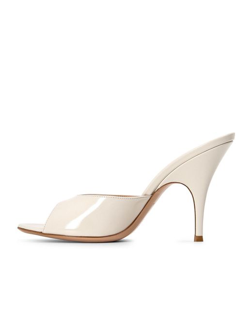 Gianvito Rossi Natural Solid Heeled Mules