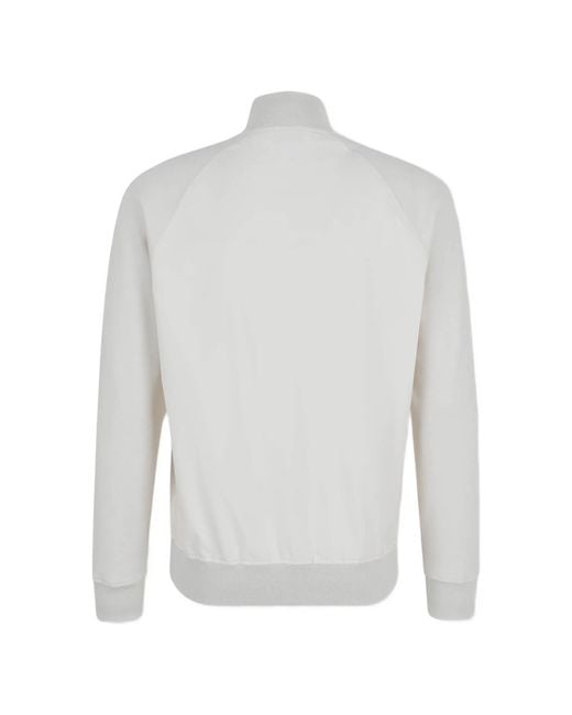 Gran Sasso White Zip-Up Sweatshirt for men