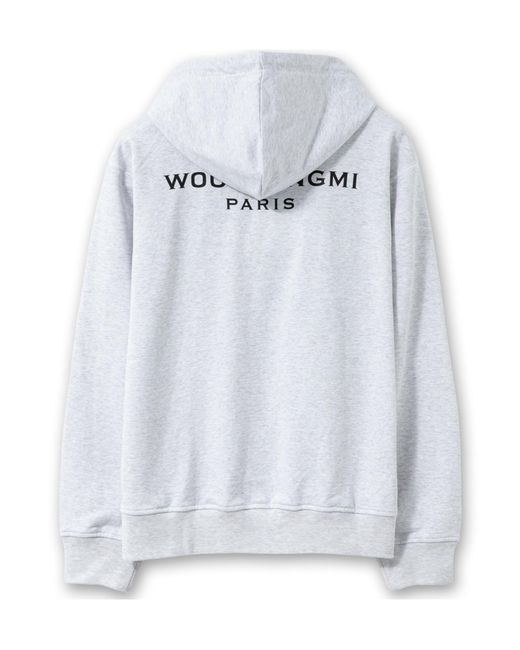 Wooyoungmi Blue Long-Sleeved Hooded Hoodie for men