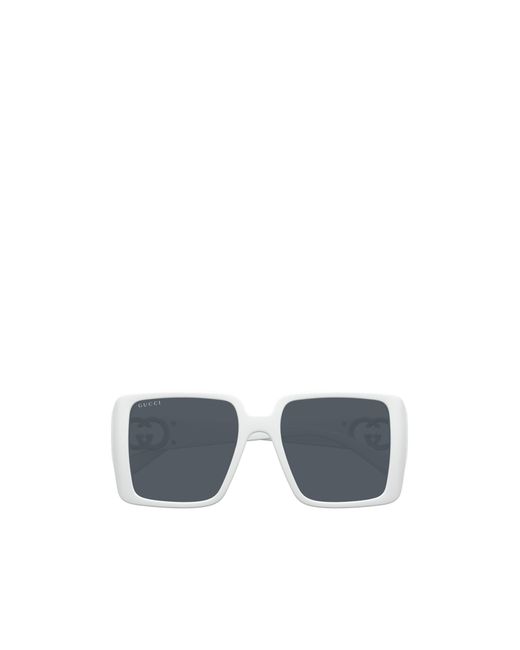 Gucci Blue Eyewear Square Frame Sunglasses