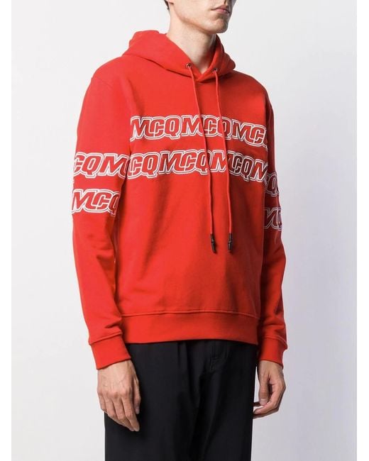 McQ Alexander McQueen Embroidered Logo Hoodie for men