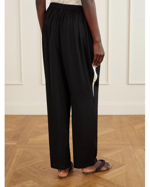 Alaïa Black Alaïa Straight Cady Pants