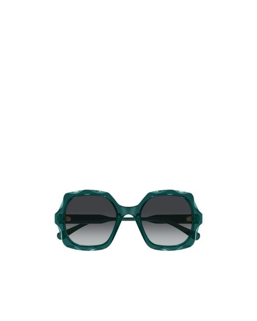 Chloé Green Chloé Eyewear Oversized Square-Frame Sunglasses