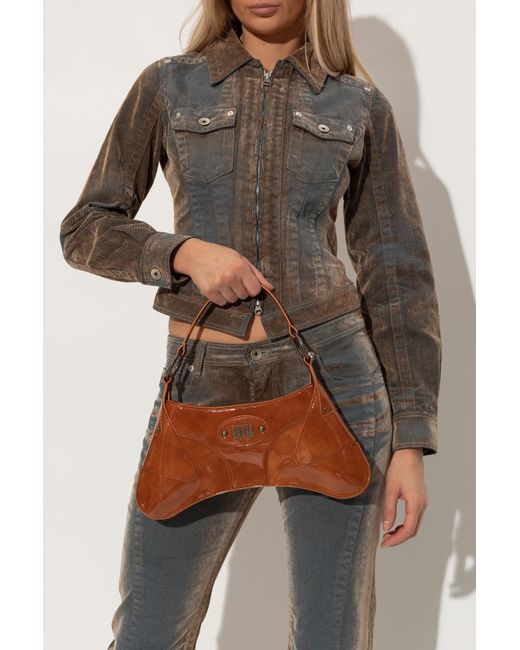 KNWLS Brown Razr Shoulder Bag