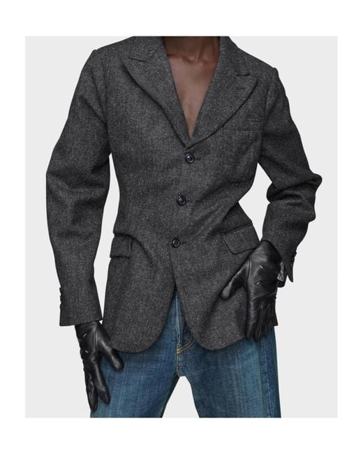 Maison Margiela Black Single-Breasted Blazer