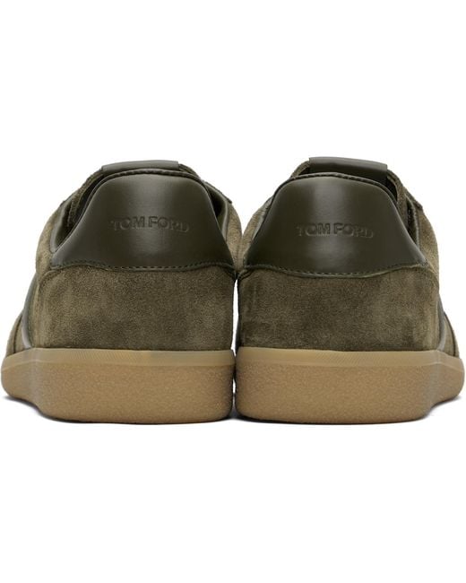 Tom Ford Green Archer Sneakers for men