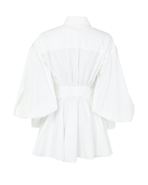 Zimmermann White Rebellion Poplin Mini Dress
