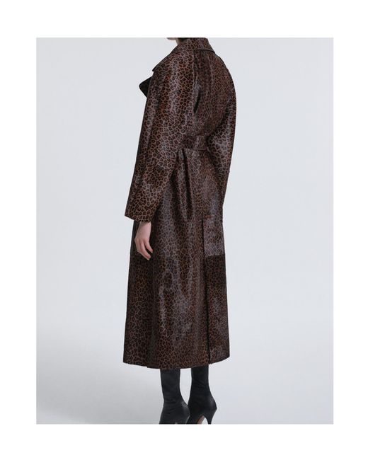 Nour Hammour Brown Long-Sleeved Coat