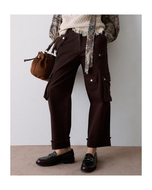 Liu Jo Multicolor Worker Pants With Pockets