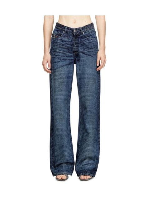 DIESEL Blue Regular Jeans 1971 D-Sent 007Cv