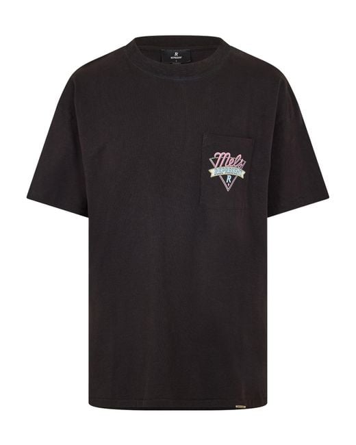 Represent Black Loosefit Tshirt for men
