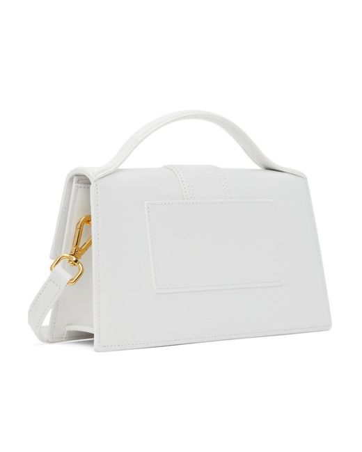 Jacquemus White Le Grand Bambino Logo Plaque Shoulder Bag