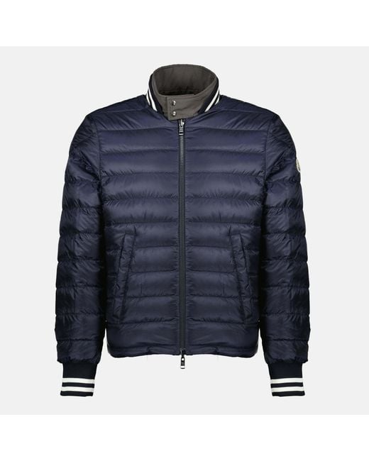 Moncler Gray Prieure Reversible Down Bomber Jacket for men