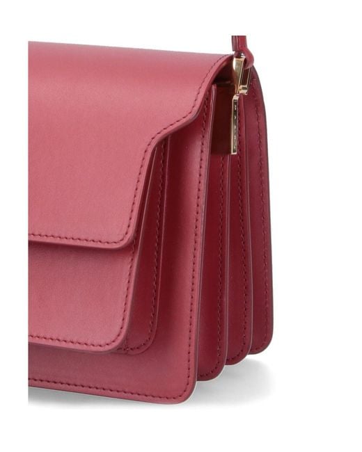 Marni Red Trunk Mini Shoulder Bag