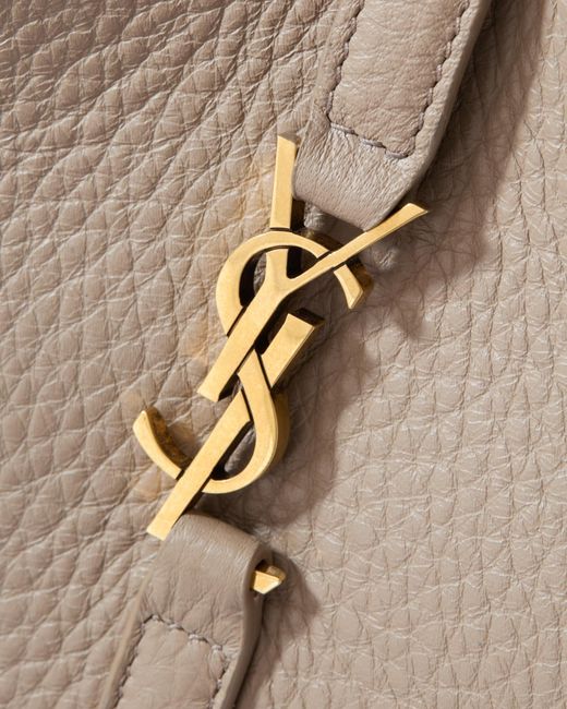 Saint Laurent Natural Double-Handle Shoulder Bag