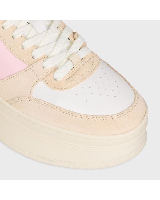 Céline Pink Block Wedge Sneaker