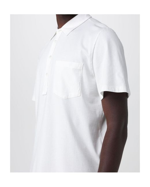 Barena White Pocket Polo Shirt for men