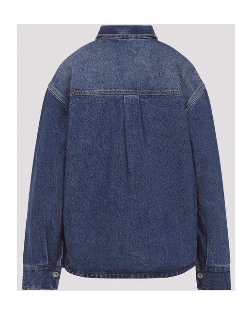 Studio Nicholson Blue Paso Button-Up Denim Shirt
