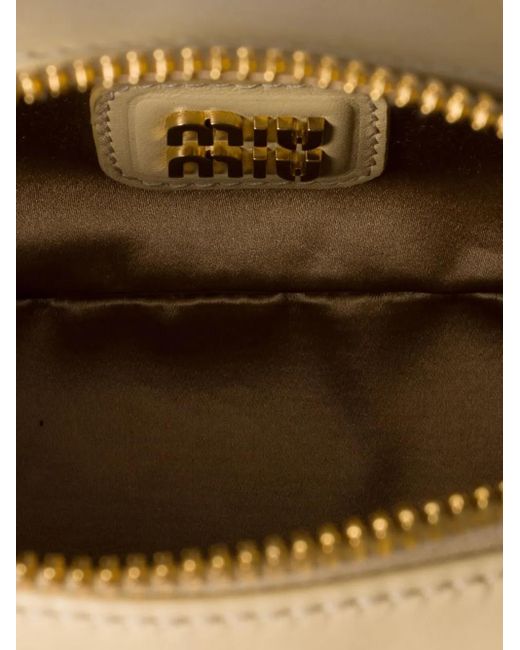 Miu Miu Natural Arcadie Matelassé Nappa Leather Bag