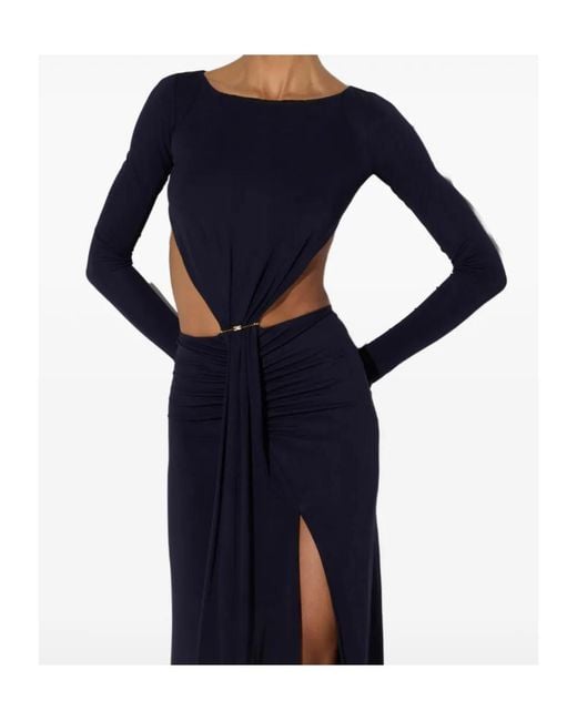 Elisabetta Franchi Blue Carpet Dress