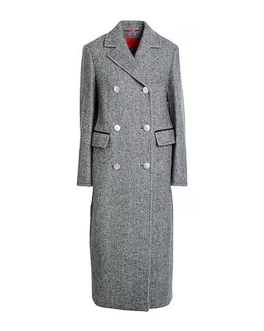 MAX&Co. Gray Two-Tone Double-Breasted Coat