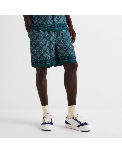 Casablanca Blue Printed Shorts for men