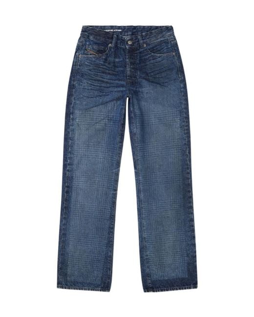DIESEL Blue Regular Jeans 1971 D-Sent 007Cv