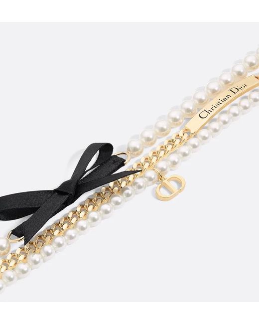 Dior Le Nœud De Choker in White | Lyst