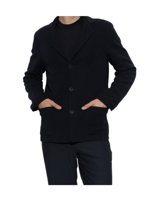 Giorgio Armani Black Patch Pocket Blazer for men