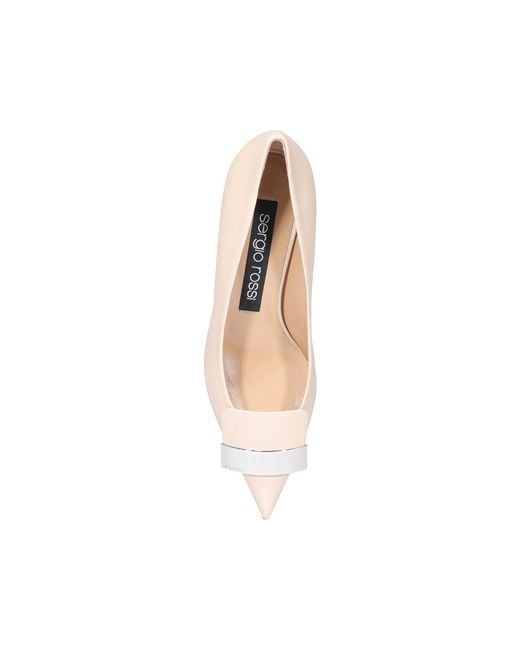 Sergio Rossi Natural Pointed Toe Pumps