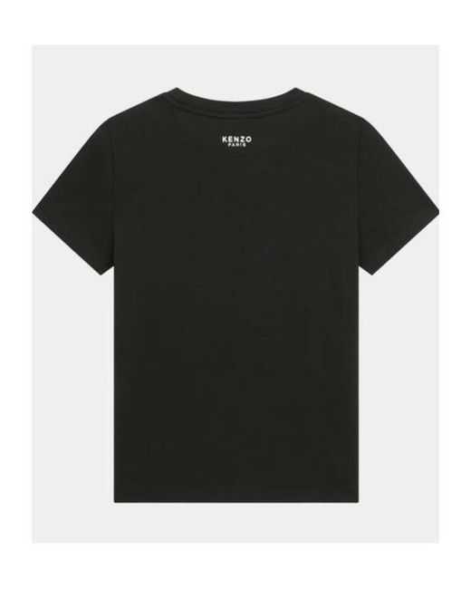 KENZO Black Tiger Patch Crewneck T-Shirt