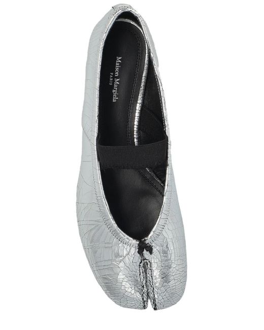 Maison Margiela White Tabi Toe Ballet Flats