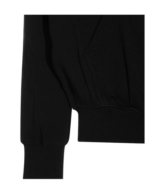 Thom Krom Black Zip-Up Hoodie for men