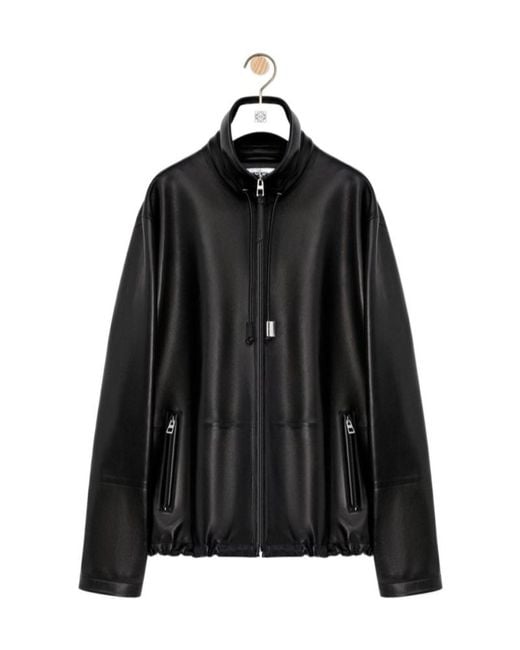 Loewe Black Zip-Up Jacket for men