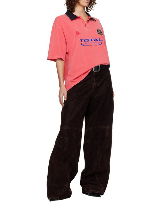 Martine Rose Logo Embroidered Polo Shirt for men