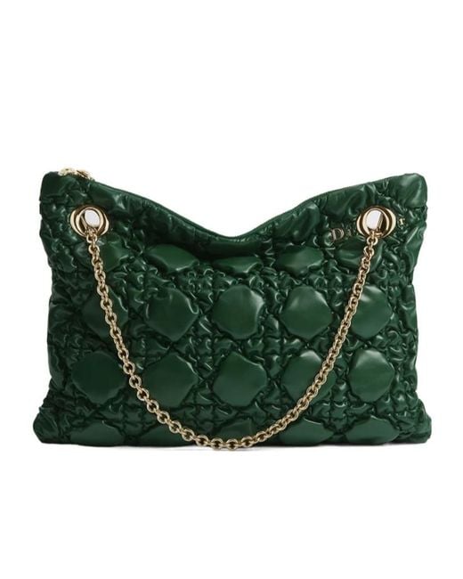 Dior Green Medium Crunchy Bag