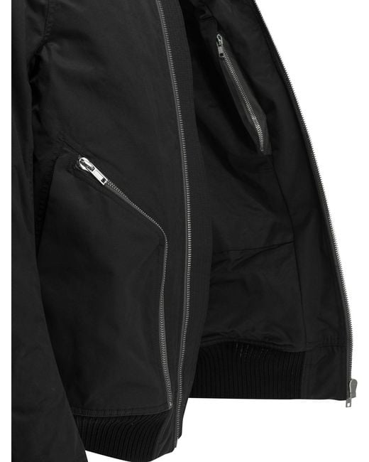 Rick Owens Black 'Heizer Flight' Bomber Jacket for men