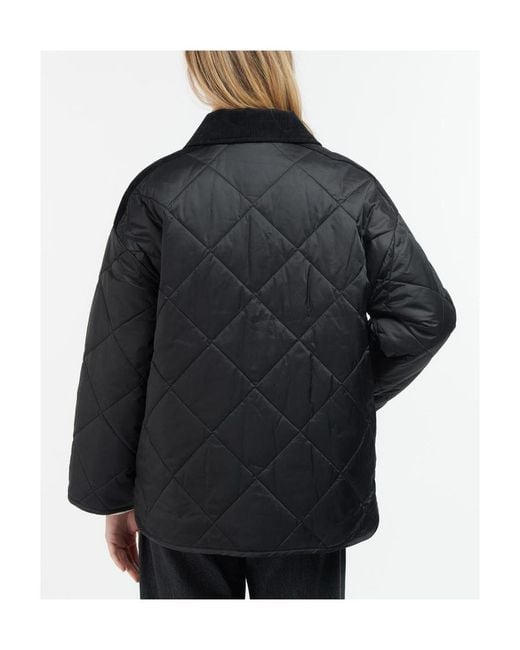 Barbour Black Logo Quilted Jacket