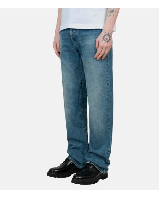 sunflower Blue Belt Loop Denim Trousers for men