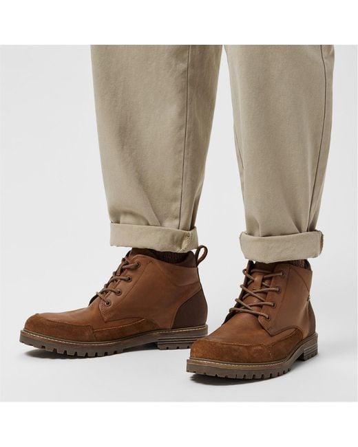 Barbour Brown Quartz Derby Boots for men
