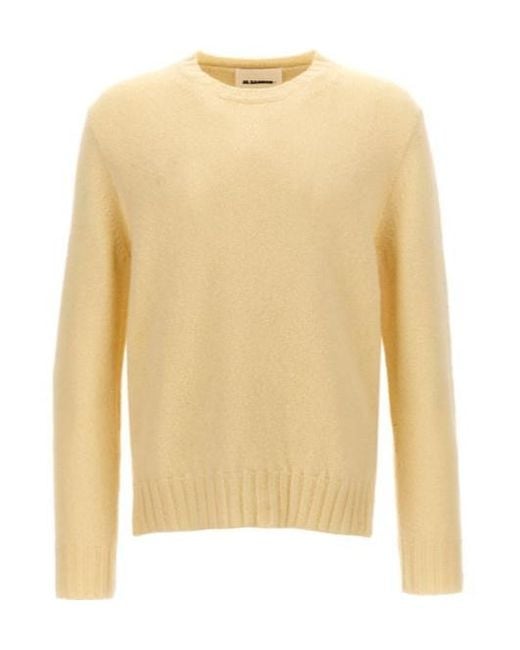 Jil Sander Natural Crewneck Knitted Jumper for men