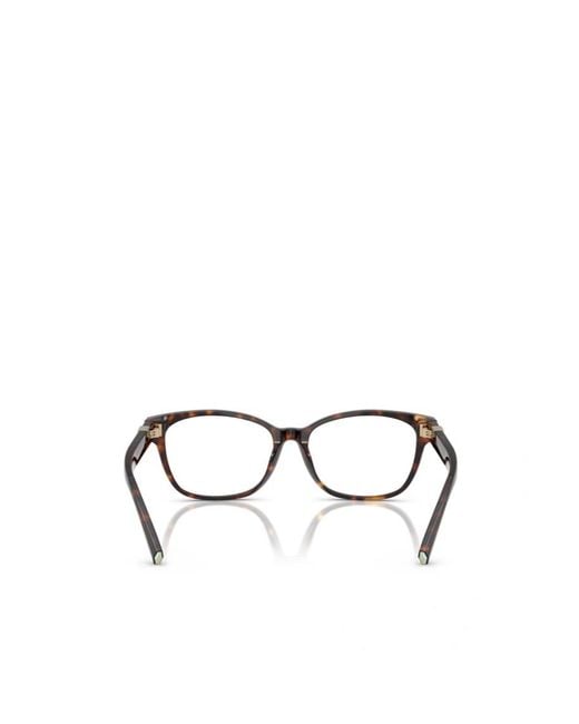 Tiffany & Co White Rectangle Frame Glasses