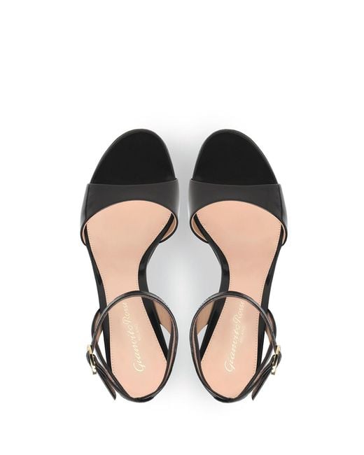 Gianvito Rossi Black Nancy Heeled Sandals