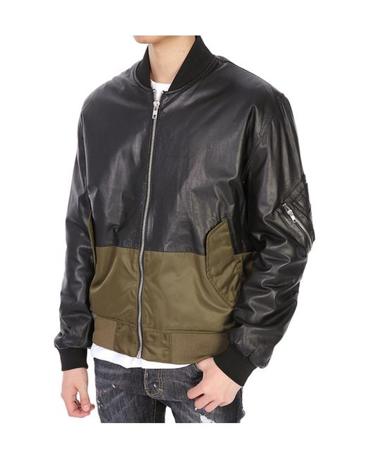 McQ Alexander McQueen Gray Splicing Details Baseball Jacket for men